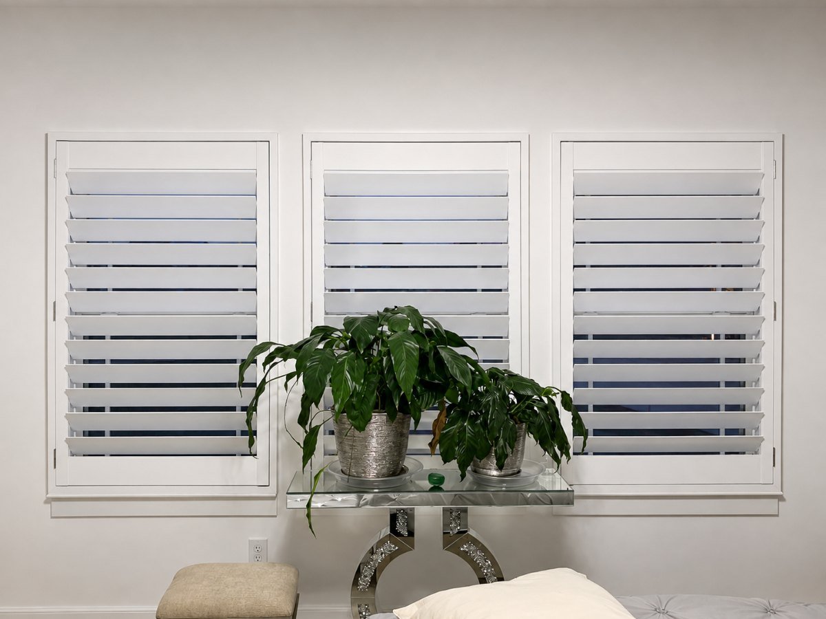 Custom plantation shutters in a Dallas-Fort Worth home